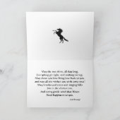 Pferd und Landschaft 74. Geburtstagskarte Karte (Innenseite)