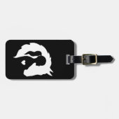 Pferd- und Mädchenherz-Liebhaber Silhouette Gepäckanhänger (Vorderseite horizontal)