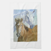 Pferd und Pony Geschirrtuch (Vertikal)