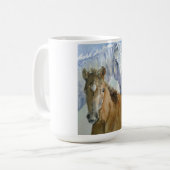 Pferd und Pony Kaffeetasse (Vorderseite Links)