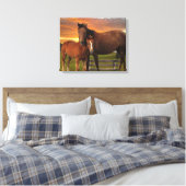 Pferd und Pony Leinwanddruck (Insitu (Schlafzimmer))