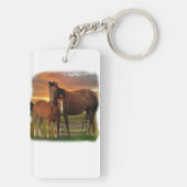 Pferd und Pony Schlüsselanhänger (Rückseite)
