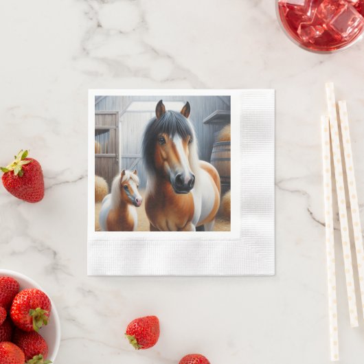 Pferd und Pony Serviette (Beispiel)