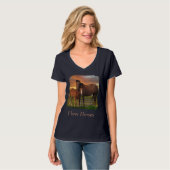 Pferd und Pony T-Shirt (Vorderseite Vollansicht)