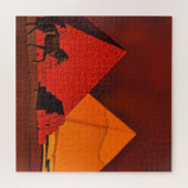 Pferd und Pyramide Puzzle (Horizontal)