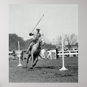 Pferd und Reiter auf der Show 1911 Poster