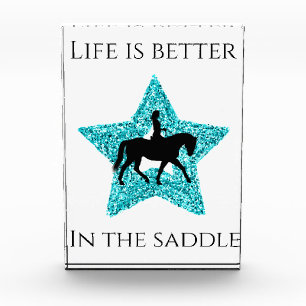 Pferd und Reiter - das Leben ist besser im Sattel Fotoblock