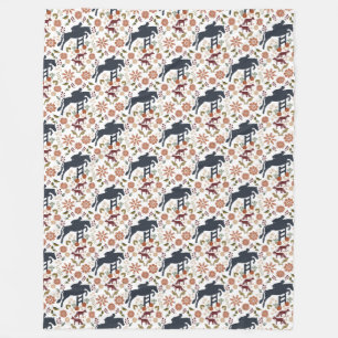 Pferd und Reiter Fleece Blanket Reittiere Dekorati