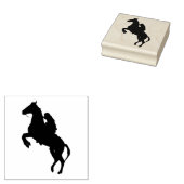 Pferd und Reiter Gummistempel (Stempel)