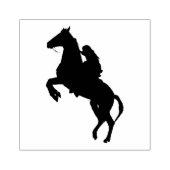 Pferd und Reiter Gummistempel (Prägung)