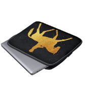 Pferd und Reiter Laptopschutzhülle (Vorne Knopf)