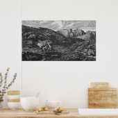 Pferd und Reiter Poster (Küche)