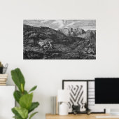 Pferd und Reiter Poster (Heimbüro)