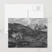 Pferd und Reiter Postkarte (Vorne/Hinten)