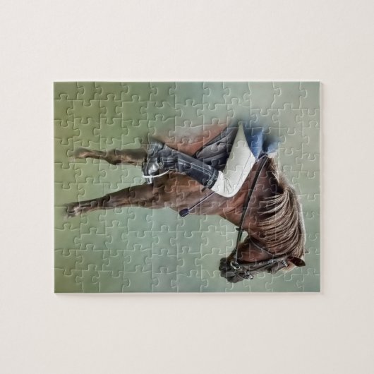 Pferd und Reiter Puzzle (Horizontal)