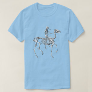 Pferd und Reiter Skelett T-Shirt