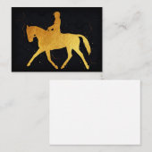 Pferd und Reiter Visitenkarte (Vorne/Hinten)