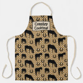 Pferd und Schuhe, Landkochen! Schürze (Vorderseite)