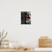 Pferd und seine Reflektion Poster (Küche)