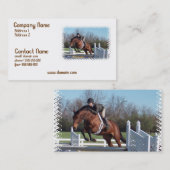 Pferd und Show-springende Visitenkarte (Vorne/Hinten)