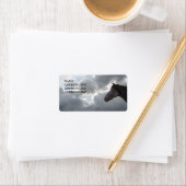 Pferd und Sky 4 - Western Rücksendeadresse Adressaufkleber (Insitu)