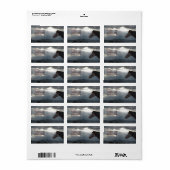 Pferd und Sky 5 - Western Rücksendeadresse Adressaufkleber (Vorne)