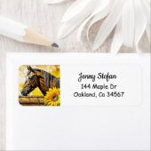 Pferd und Sonnenblumen Schöne künstlerische Kunst (Insitu)