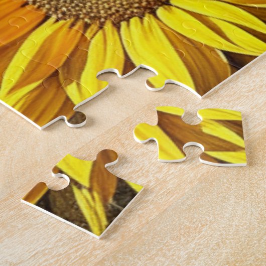 Pferd und Sonnenblumen Schöne künstlerische Kunst Puzzle (Seite)