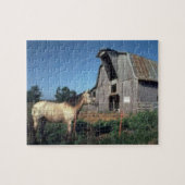 Pferd und Stall Puzzle (Horizontal)