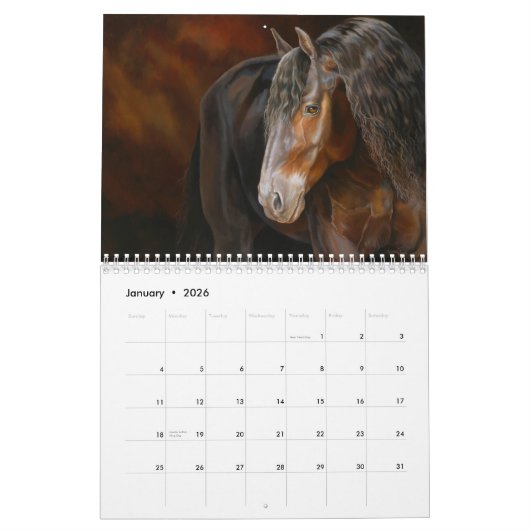 Pferd und Tier Art 2023 Kalender (Jan 2026)