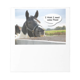 Pferd und Verlust Notizblock