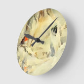 Pferd- und Vogeluhr Runde Wanduhr (Winkel)