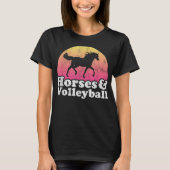 Pferd und Volleyball Frauen oder Mädchen Pferde T-Shirt (Vorderseite)