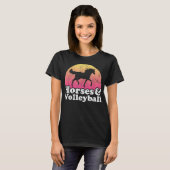 Pferd und Volleyball Frauen oder Mädchen Pferde T-Shirt (Vorne ganz)