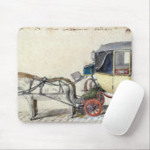 Pferd und Wagen, 1825 Mousepad (Mit Mouse)