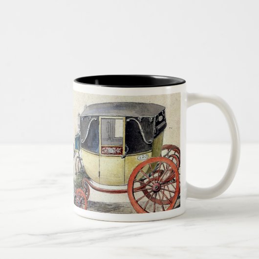 Pferd und Wagen, 1825 Zweifarbige Tasse (Rechts)