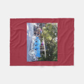 Pferd-und-Wagen-Flussdecke Fleecedecke (Vorderseite (Horizontal))