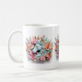 Pferd und Wald, Reitgeschenk, Pferdereiten Kaffeetasse (Links)