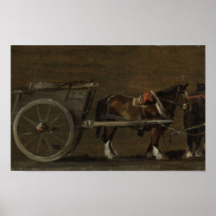 Pferd und Warenkorb - John Constable Poster