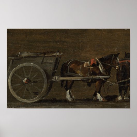 Pferd und Warenkorb - John Constable Poster (Vorne)