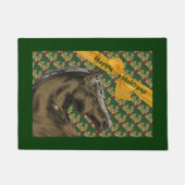 Pferd und Weihnachten Fußmatte (Vorderseite)