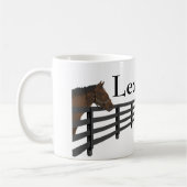 Pferd und Zaun Lexingtons Kentucky Kaffeetasse (Links)