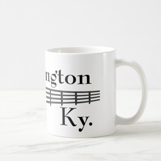 Pferd und Zaun Lexingtons Kentucky Kaffeetasse (Rechts)