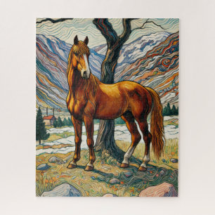 Pferd unter einem Baum 500 Stück Puzzle