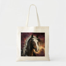 Pferd unter einem fiery Sky