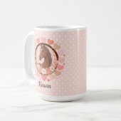 Pferd Valentinstag Kaffeetasse (Vorderseite Links)