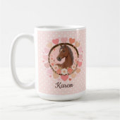 Pferd Valentinstag Kaffeetasse (Links)