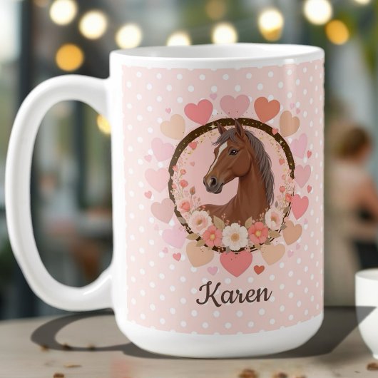 Pferd Valentinstag Kaffeetasse