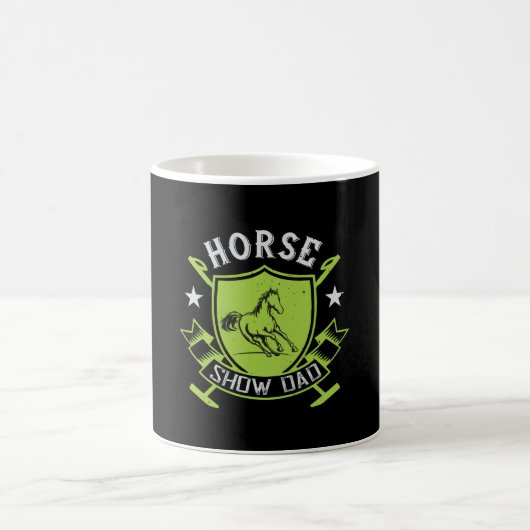 Pferd - Vater anzeigen Kaffeetasse (Mittel)