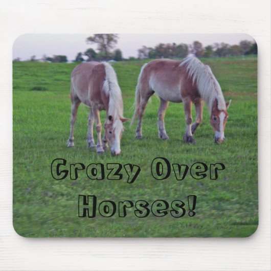 Pferd verrückt mousepad (Vorne)